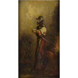 19th Century German School An Armed Soldier,