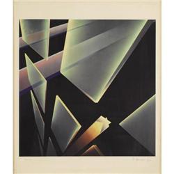 MAXIME DEFERT LITHOGRAPH GEOMETRIC COMPOSITION