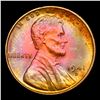 Image 2 : 1941-d Rainbow Toned Lincoln Cent 1c Grades GEM+ Unc RB