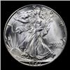 Image 2 : 1947-d Walking Liberty Half Dollar 50c Grades Choice+ Unc