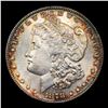 Image 2 : 1878-p 7tf Colorfully Toned Morgan Dollar $1 Grades Choice Unc