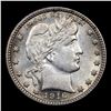 Image 2 : 1916-d Barber Quarter 25c Grades Select Unc