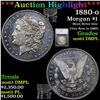 Image 1 : ***Auction Highlight*** 1880-o Morgan Dollar $1 Graded ms63 DMPL By SEGS (fc)