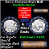 Image 1 : Buffalo Nickel Shotgun Roll in Old Bank Style 'Los Angeles Trust And Savings Bank'  Wrapper 1917 & d