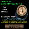 Image 1 : Shotgun Lincoln 1c roll, 1968-s 50 pcs Brandt Wrapper
