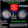 Image 1 : Buffalo Nickel Shotgun Roll in Old Bank Style 'Bell Telephone'  Wrapper 1935 & p Mint Ends