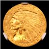 Image 2 : ***Auction Highlight*** 1928-p Gold Indian Quarter Eagle $2 1/2 Graded ms64 By NGC (fc)