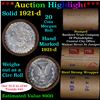 Image 1 : ***Auction Highlight*** Full solid date 1921-D Morgan silver $1 roll, 20 coins (fc)