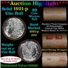 Image 1 : ***Auction Highlight*** Full solid date 1921-p Uncirculated Morgan silver dollar roll, 20 coins (fc)