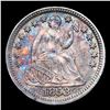 Image 2 : ***Auction Highlight*** 1853-p Seated Liberty Half Dime 1/2 10c Graded ms66 By SEGS (fc)