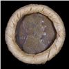 Image 2 : Mixed small cents 1c orig shotgun roll, 1911-d Wheat Cent, 1857 Dlying Eagle Cent other end, Brandt 