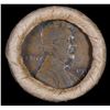Image 2 : Mixed small cents 1c orig shotgun roll, 1917-d Wheat Cent, 1889 Indian Cent other end, Brandt Wrappe