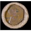 Image 2 : Mixed small cents 1c orig shotgun roll, 1919-S Wheat Cent, 1858 Flying Eagle Cent other end, Brandt 