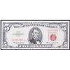 Image 2 : *Star Note* 1963 $5 Red seal United States Note Grades Choice AU/BU Slider