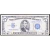 Image 2 : **Star Note** 1934A $5 Silver Certificate Grades vf+