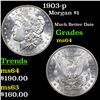 Image 1 : 1903-p Morgan Dollar 1 Grades Choice Unc
