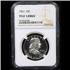 Image 4 : Proof NGC 1963 Franklin Half Dollar 50c Graded pr67 CAM By NGC