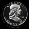 Image 2 : Proof NGC 1957 Franklin Half Dollar 50c Graded pr67 CAM By NGC