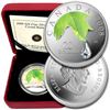 Image 1 : 2008 $20 Crystal Raindrop - 1oz Pure Silver Coin Canadian