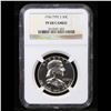 Image 4 : Proof NGC 1956 Type 2 Franklin Half Dollar 50c Graded pr68 CAM By NGC