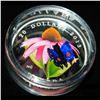Image 2 : 2013 $20 Purple Coneflower with Venetian Glass Butterfly - 1oz Pure Silver Coin