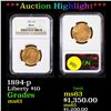 Image 1 : ***Auction Highlight*** NGC 1894-p Gold Liberty Eagle $10 Graded ms61 By NGC (fc)