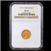 Image 2 : ***Auction Highlight*** NGC 1911-d Weak D Gold Indian Quarter Eagle $2 1/2 Graded au55 By NGC (fc)