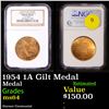 Image 1 : NGC 1954 1A Gilt Medal SC50C Graded ms64 By NGC