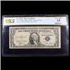 Image 2 : 1935C $1 Silver Certificate Mint Error Gutter Fold Error Graded f15 By PCGS