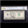 Image 2 : ***Auction Highlight*** PCGS 2001 $5 Federal Reserve Note Low 4 digit Serial # 00008000 Graded vf25 