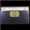 Image 2 : PCGS 3rd Issue 3c Fractional Currency Reverse Specimen Narrow Margins FR-1226SP Graded au53 By PCGS