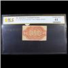 Image 2 : PCGS 3rd Issue 10c Fractional Currency Reverse Specimen Narrow Margins Red Rev FR-1251SP Graded cu61