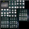 Image 1 : Virtually Complete 1932-1991 Washington Quarter 25c Book 155 Coins Including Proofs Missing only 3 c