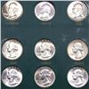 Image 3 : Virtually Complete 1932-1991 Washington Quarter 25c Book 155 Coins Including Proofs Missing only 3 c