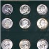 Image 4 : Virtually Complete 1932-1991 Washington Quarter 25c Book 155 Coins Including Proofs Missing only 3 c
