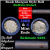 Image 1 : Buffalo Nickel Shotgun Roll in Old Bank Style 'Bell Telephone' Wrapper 1925 & d Mint Ends