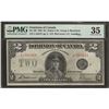 Image 1 : Canada DC- 26f 1923 $2 VF35 (Minor Rust) PMG