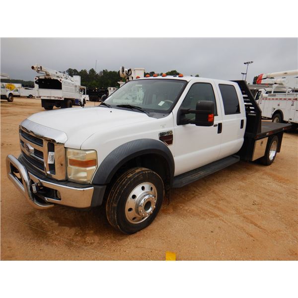 2008 FORD F550 LARIAT Flatbed Truck