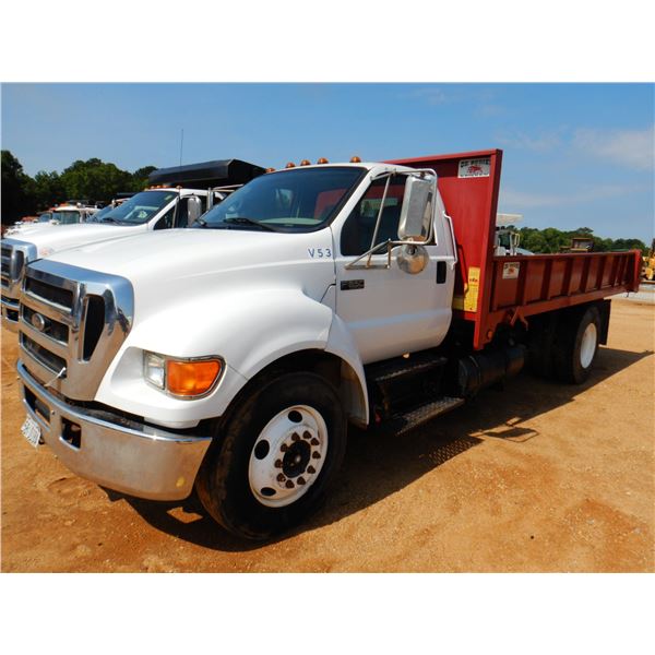 2005 FORD F650 Flatbed Dump Truck