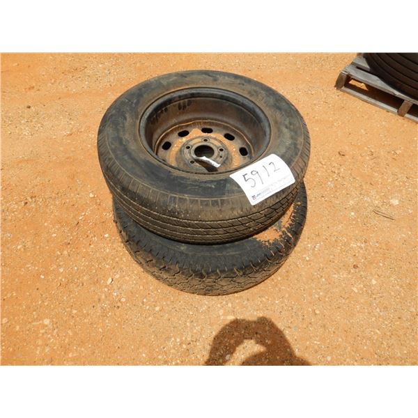 (2) P245/70R17 TIRES & RIMS (A-2)