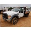 Image 1 : 2009 FORD F550 XL Flatbed Truck