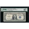 Image 1 : 1957 $1 Silver Certificate PMG 67EPQ