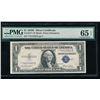 Image 1 : 1935E $1 STAR Silver Certificate PMG 65EPQ