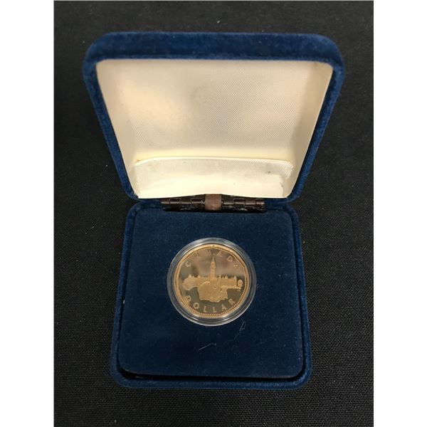 UNCIRCULATED FIRST YEAR OF THE CANADIAN LOONIE IN CASE