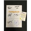 Image 2 : CAST SIGNED CADDYSHACK MOVIE SCRIPT COVER ( REAL AUTHENTICS COA)