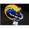 Image 1 : DARRELL HENDERSON SIGNED RAMS HELMET (BECKETT COA)