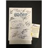 Image 2 : CAST SIGNED HARRY POTTER MOVIE SCRIPT COVER ( REAL AUTHENTICS COA)