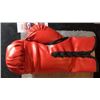 Image 5 : MIKE TYSON & EVANDER HOLYFIELD AUTOGRAPHED RED EVERLAST BOXING GLOVE (JSA COA)