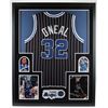 Image 1 : Shaquille O'Neal Signed 35x43 Custom Framed Jersey (Beckett COA)