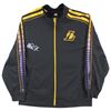 Image 1 : Lakers Magic Johnson Signed Black Adidas Warmup Jacket Size XXL (Beckett Witnessed)